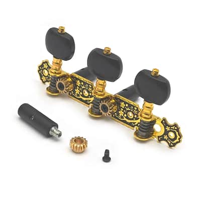 Vintage Gold Classical Guitar 3R/3L Tuning Pegs Machine Heads image 4