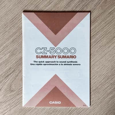Casio CZ-5000 // Summary Manual // ENGLISH & ITALIAN