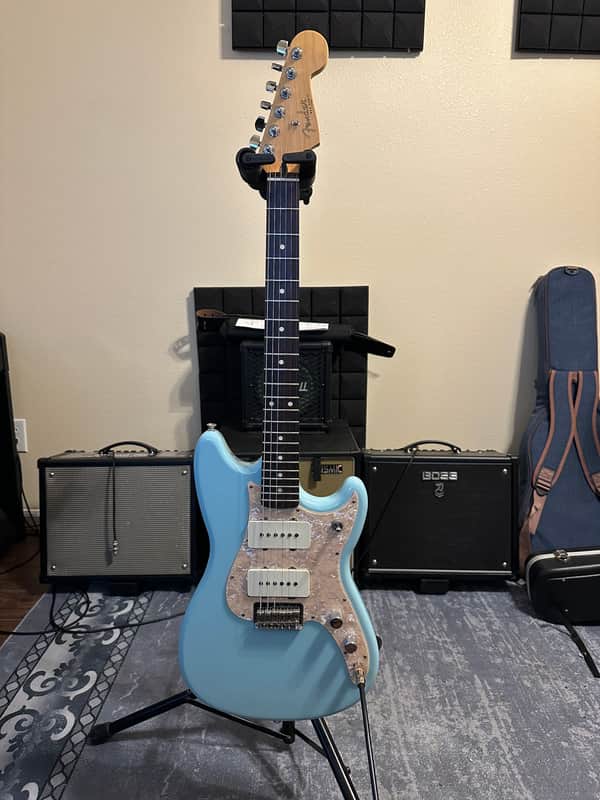 Fender 2016 MiM Duo Sonic SD upgraded w/Antiquity I Jazzmaster Pickups 2016 -w/case image 1