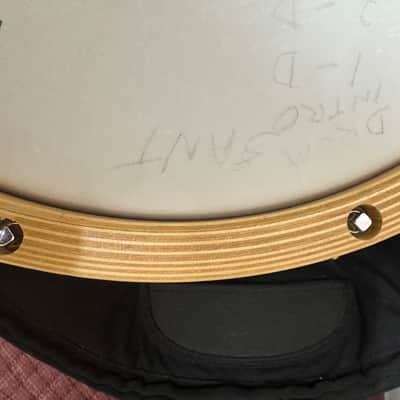 Yamaha MSD1470EJ Elvin Jones Signature 14x7" Maple Snare Drum with Wood Hoops, Gold Hardware 2000s - Gold Sparkle image 9