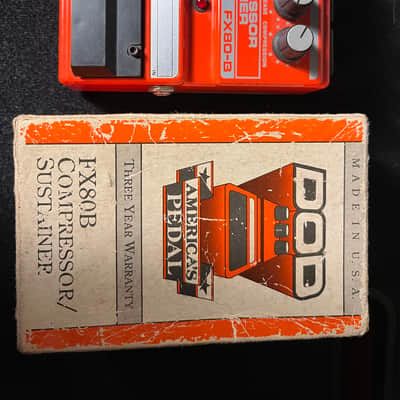 DOD Compressor Sustainer FX80B 1985 - 1996 - Red image 1