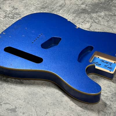 Real Life Relics Tele® Telecaster® Body Double Bound Aged Lake Placid Blue image 2