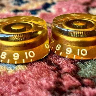 1953 1954 1955 Gibson Les Paul Speed Knobs barrel Gold Goldtop image 4