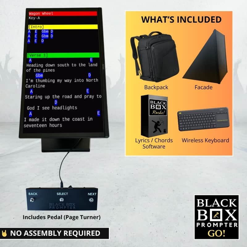 BLACK BOX Prompter GO! Confidence Monitor Bundle image 1