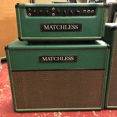 1992 Sampson Era Matchless DC30 HC30 With Matching 2x12 4x10 Cabinets Green image 2