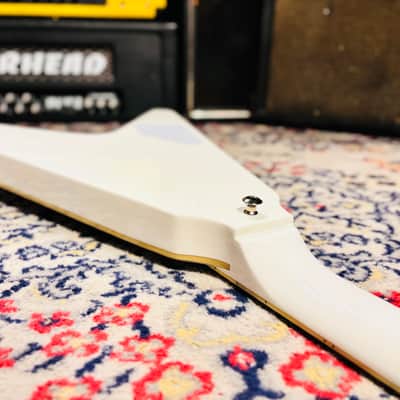 2016 Epiphone Brendon Small Signature "Snow Falcon" Flying V Dethklok Metalocalypse - Snow Burst - Limited Edition w/ Original Soft Case image 20