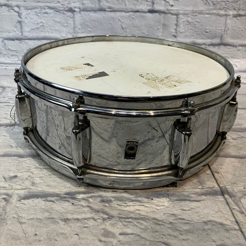 Slingerland Festival Snare Drum Chrome Over Wood 5x14 image 1
