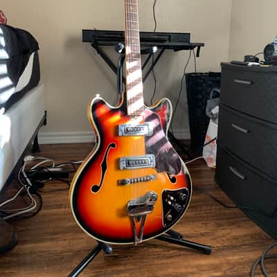 1960’s Decca Semi-Hollow Body Vintage Electric Guitar image 1