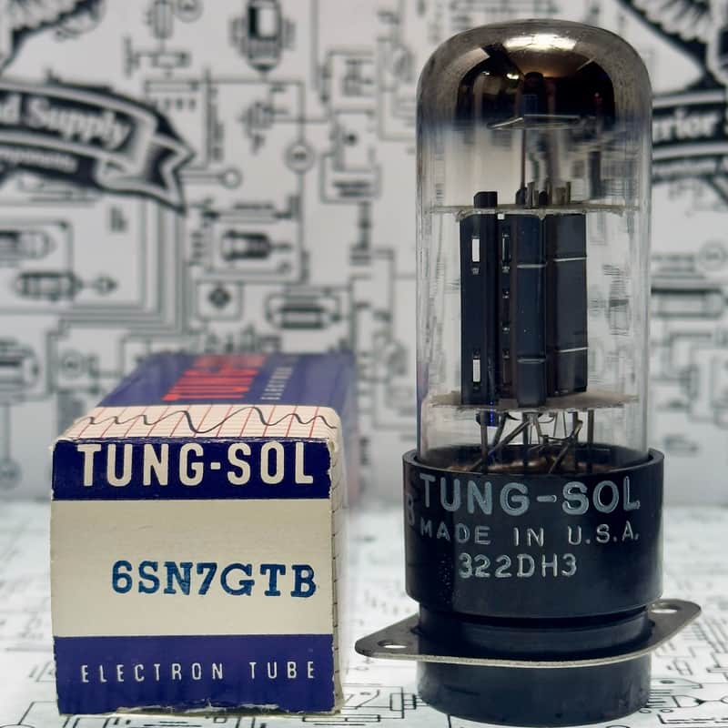 Tung-Sol 6SN7 Preamp Tube 1950s USA - Tested image 1