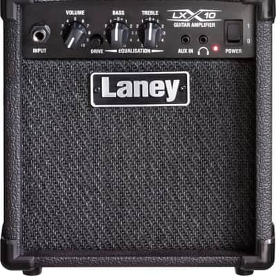 Laney LX10 BK 10-Watt Guitar Combo Amp 5" Speaker Drive Switch Aux Input Headphone Out Compact Black Design image 5