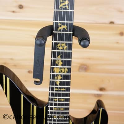 Schecter Synyster Gates Custom-S - Black with Gold Pinstripes image 13
