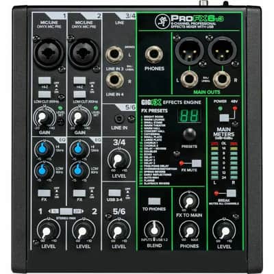 Mackie ProFX6v3 6-Channel Analogue Studio Mixer with USB image 1