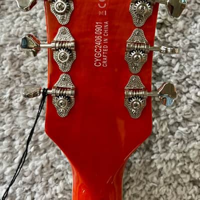 Mint Gretsch G5420LH Electromatic Lefty Hollow-Body Single Cut Guitar, Orange Stain image 4