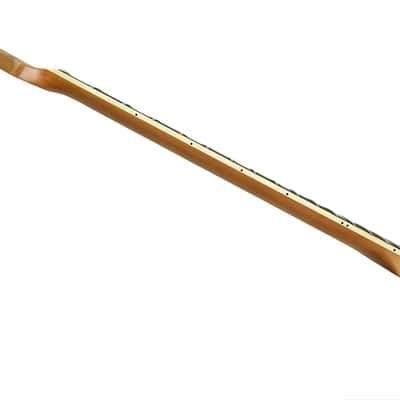 Tele Style neck Roasted maple with rosewood fretboard - Binding & Block inlays (Satin) image 3