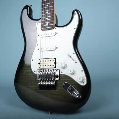 1993 Fender MIJ Stratocaster HSS Floyd Rose Blackburst image 1