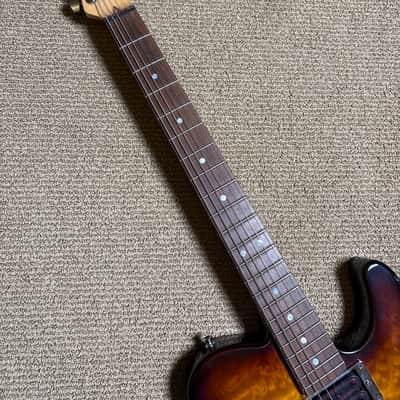 Warmoth Custom Tele Shaped Electric Guitar Vintage Burst image 5