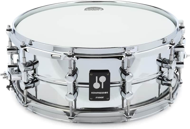 Sonor Kompressor Series Steel 5.75x14" Snare Drum - Polished (KS-140575-SDS) image 1