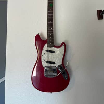 1965 Fender Mustang Guitar with Rosewood Fretboard - Dakota Red image 1