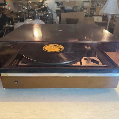 Dual 1226 Vintage Turntable, No Cartridge Platter Spins Tone Arm Moves Cracked image 2