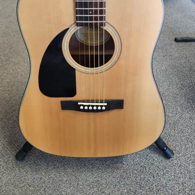 Used Fender CD-100 L/H Left-Handed Acoustic Guitar - Natural w/ Hard Case image 1