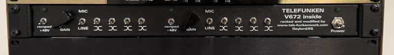 Oliver Archut Tab-Funkenwerk 2 x Racked Telefunken V672 Preamps - Black image 1