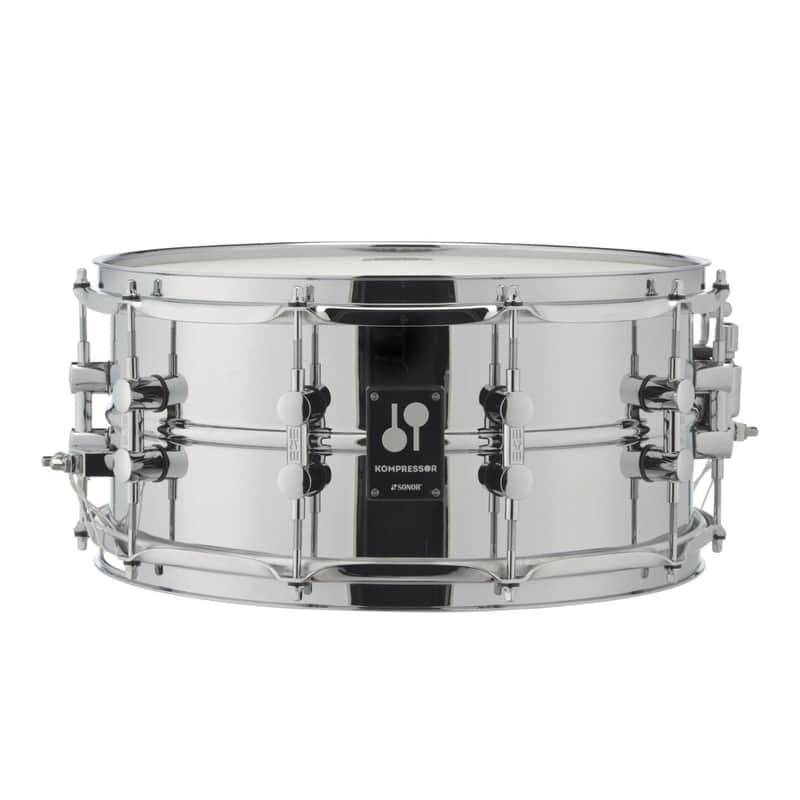 Sonor Kompressor Snare Drum 14x6.5 Chromed Steel image 1