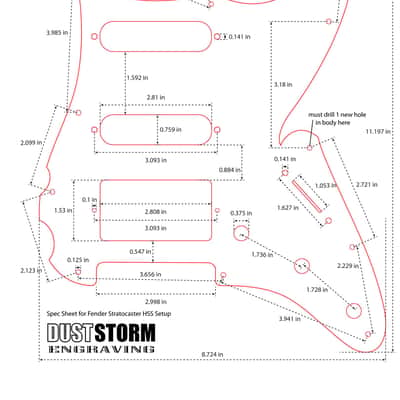 Engraved Cherry Wood Pickguard & Free Tremolo Cover Design #3 for Fender Stratocaster SSS, HSS, HSH Setups Available image 11