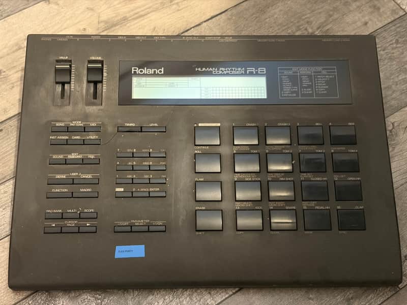 Roland R-8 Human Rhythm Composer 1980s - Black image 1