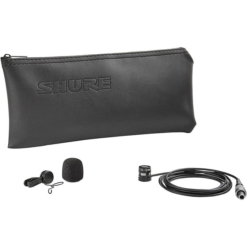 Shure WL185m Cardioid Condenser Lavalier With LEMO Termination Regular  Black image 1