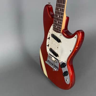 Fender 1971 Mustang Competition Candy Apple Red VINTAGE 1971 - candy apple red image 4