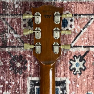 1972 Gibson Les Paul Deluxe Goldtop W/ Factory Humbuckers Vintage Electric Guitar W/ Embossed Patent # Sticker Pickups! image 12