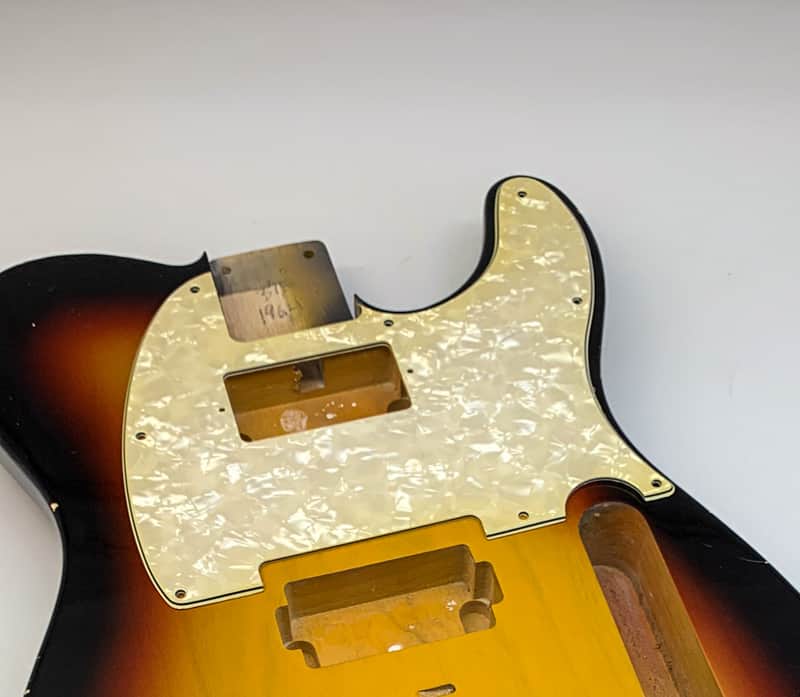 BloomDoom 4- Ply Aged White Pearloid Relic T-Style Pickguard image 1