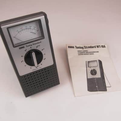 früher Tuner von Korg WT-10A Stimmgerät kultig sehr guter Zustand mit Anleitung guitar tuner image 1