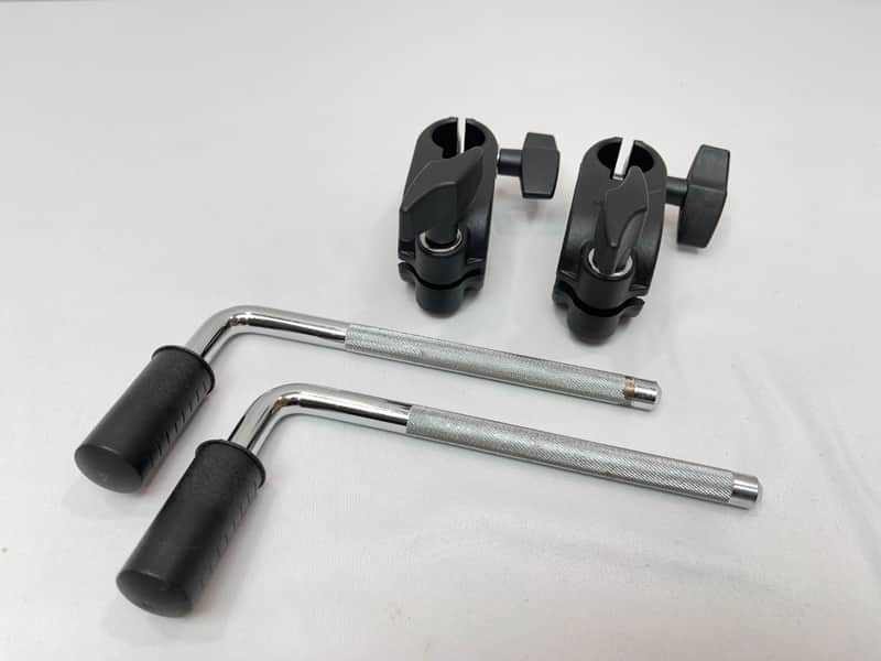 2X Roland MDH-6U V-Drum 1.5 inch Rack Clamp + L Arm - Pad Tom Snare Mount 7U image 1