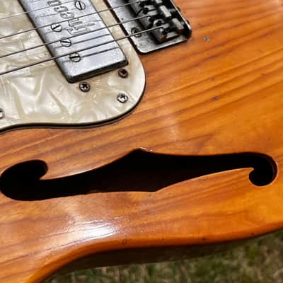 1974 Greco TE-450N Thinline Tele ... EMBOSSED Maxon PU-103 Prototype Wide-Range Humbuckers ... BAKED MAPLE FRETBOARD ... (Made In Japan Lawsuit Era) + GIGBAG image 22