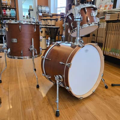 Drum Kits - Canopus 14x18 8x12 14x14 Yaiba II Bop (Antique Brown Matt) image 12