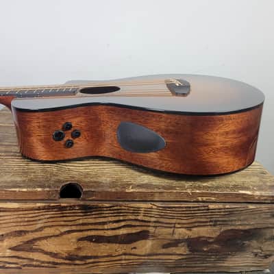 Breedlove Solo Pro Dreadnought Concerto Bass CE - Edgeburst Free Shipping image 7