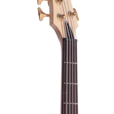 Schecter Stiletto Custom 5 String Bass Natural image 4