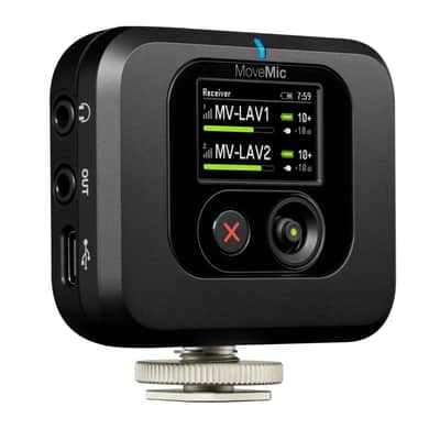 Shure MoveMic Two Channel Wireless Lavalier Microphone Receiver Kit, Z7 image 7