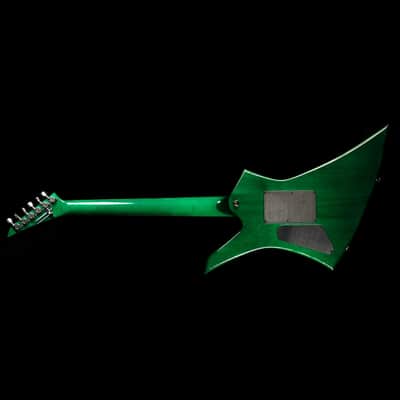 Used 2007 Jackson USA Select Series Kelly Electric Guitar Trans Green image 3