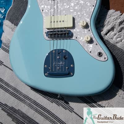 Fender FSR Hybrid II Limited Edition Jazzmaster with Maple Fingerboard - Daphne Blue - Pro Set Up w Perfect Frets/Action/Intonation image 7
