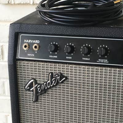 Fender Musical Instruments “Harvard” 1981 Black Tolex Combo Amp Rivera Designed Tone Machine Relic RARE image 4