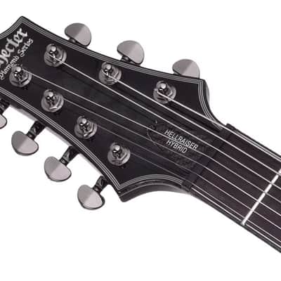 Schecter Hellraiser Hybrid C-7 LH Trans Black Burst image 7