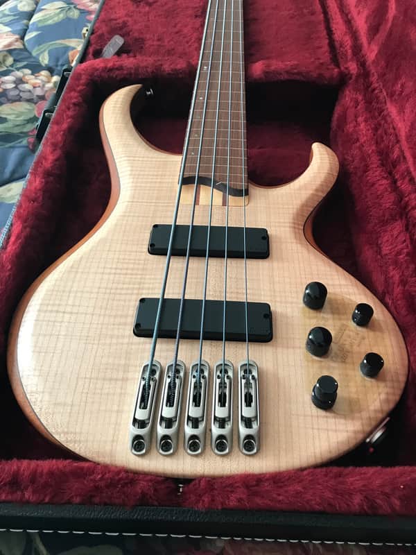 Ibanez Prestige BTB1005 Fretless 1999 Natural MIJ with Ibanez Hard Case image 1
