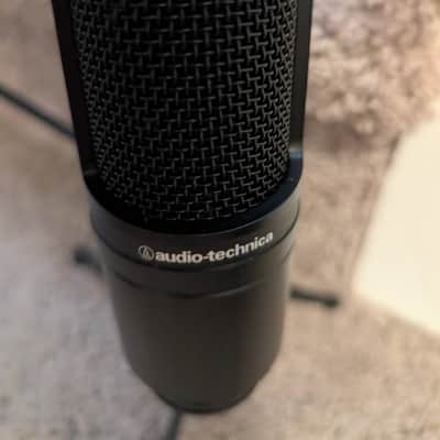Audio-Technica AT2020 Large Diaphragm Cardioid Condenser Microphone 2010s - Black image 2