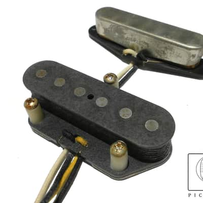 1951 Nocaster 1950 Broadcaster Pickups SET A3 Relic 50s AGED Tele Telecaster by Q pickups image 1