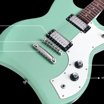 Guild Jetstar Electric Guitar with Gig Bag - Seafoam Green image 4