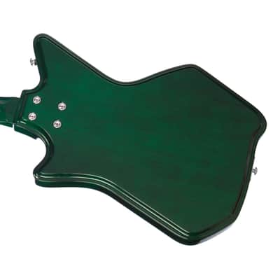 Airline Guitars Jetsons 2P FM Green Burst Flame image 4