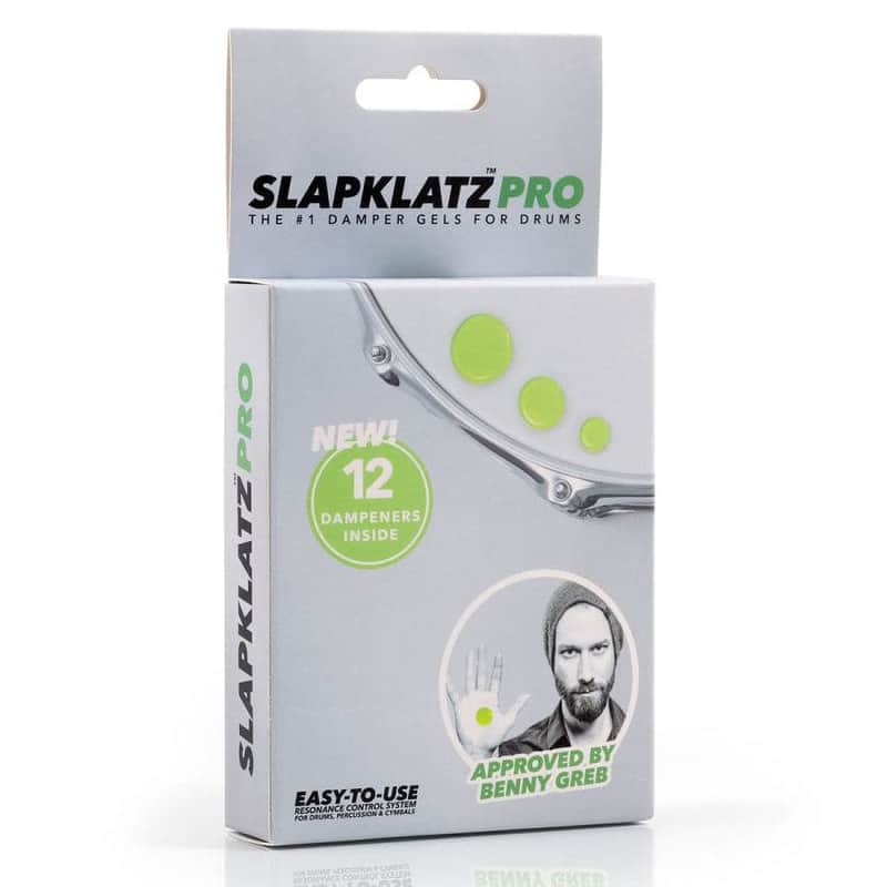 SlapKlatz Pro Drum Dampener Gel Pads w/Case, 12pk Alien Green image 1