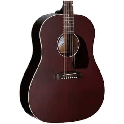 Gibson Limited Edition J-45 Special Acoustic-Electric Guitar (with Gig Bag), Wine Red image 1
